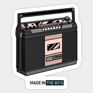 Made In The 80s - Vintage Retro Sticker